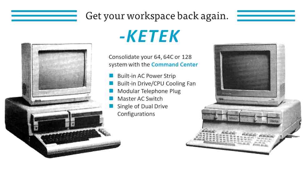 Ketek command center for the Commodore 64 and C128
