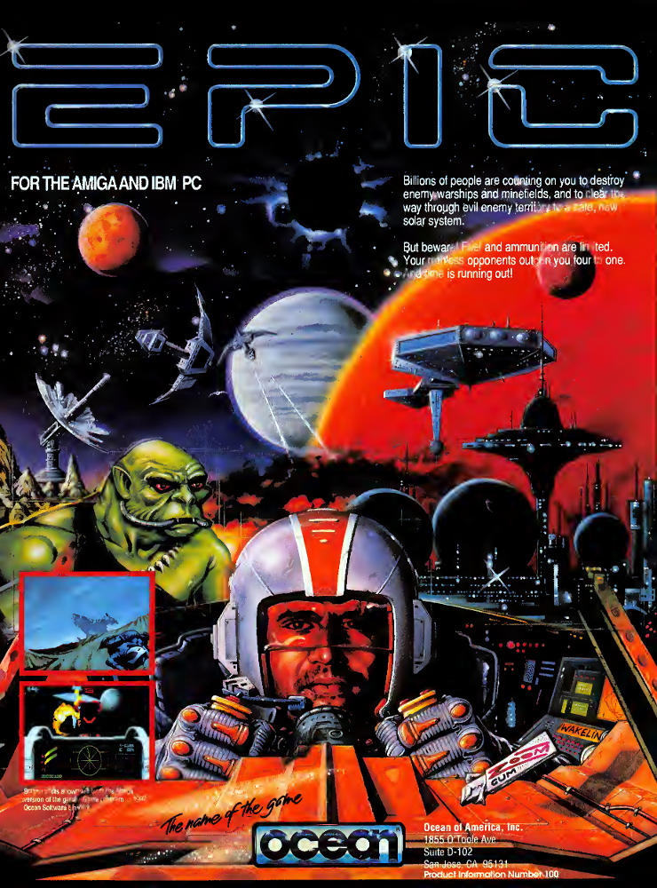 OCEAN Epic space game for the Amiga