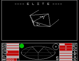 8 bit space trading game on ZX Spectrum