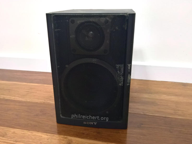 Sony 100mm (4 inch) woofer 1-544-237-21 side top view