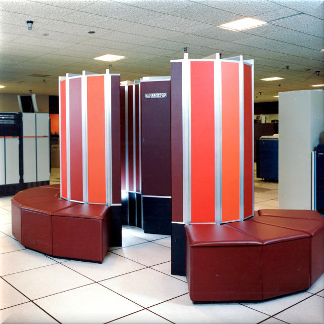 Cray Supercomputer in beautiful Burgundy furniture style