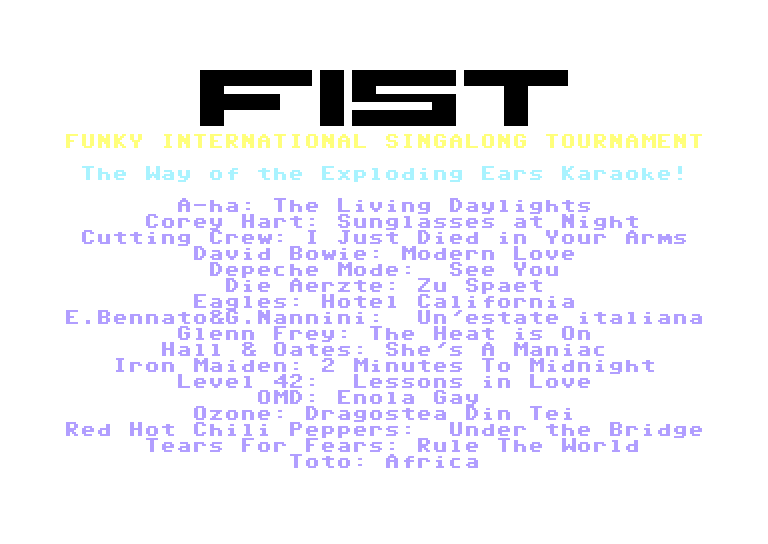 International Karate Karaoke combatants