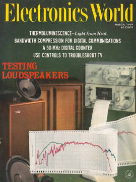 Electronics World magazine cover, March 1970