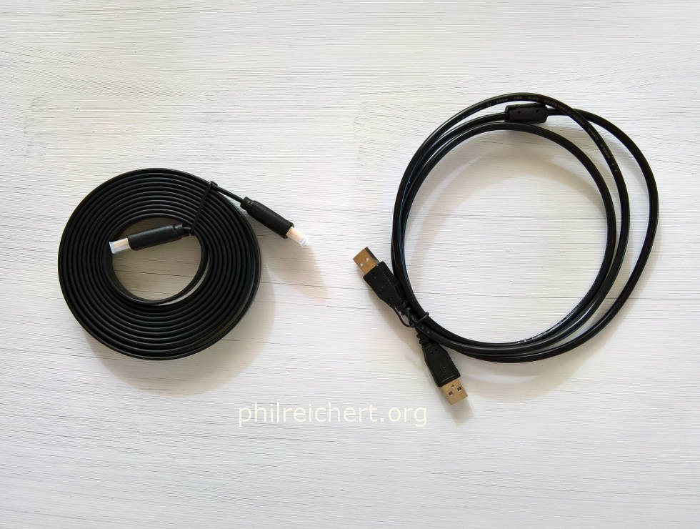 Supplied long length cables