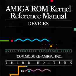 AMIGA ROM Kernel Reference Manual Devices 3rd Ed 1992