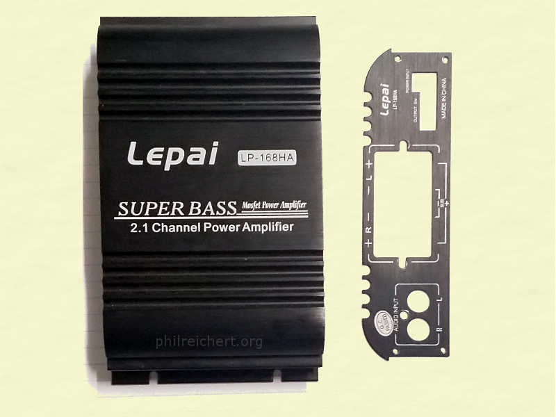 Lepai LP-168HA DIY Amplifier case and rear panel