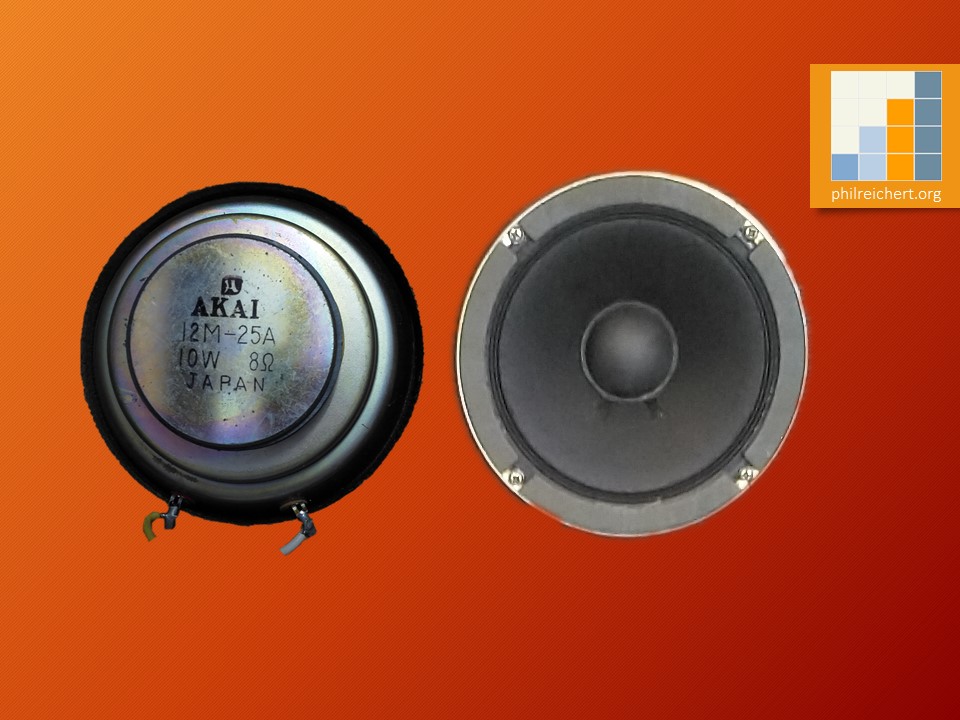 AKAI 12M-25A 8&Omega; mid-range woofer