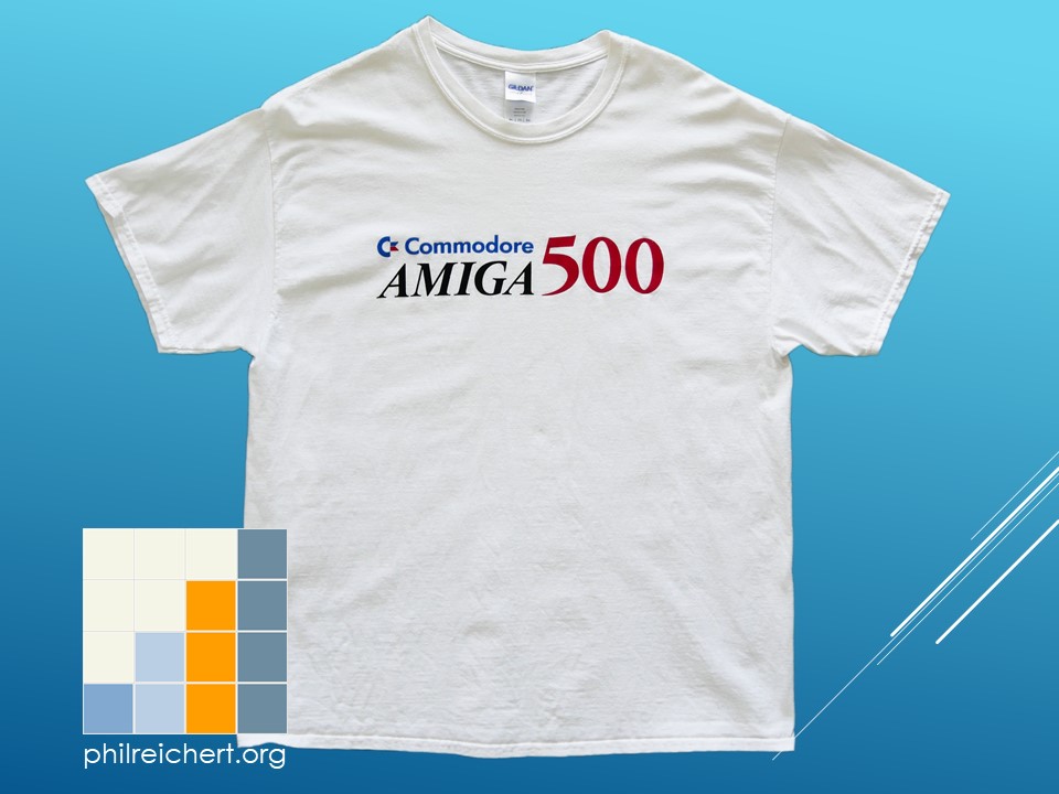 Commodore Amiga 500 logo t-shirt