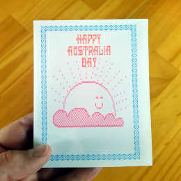 Happy Australia Day card