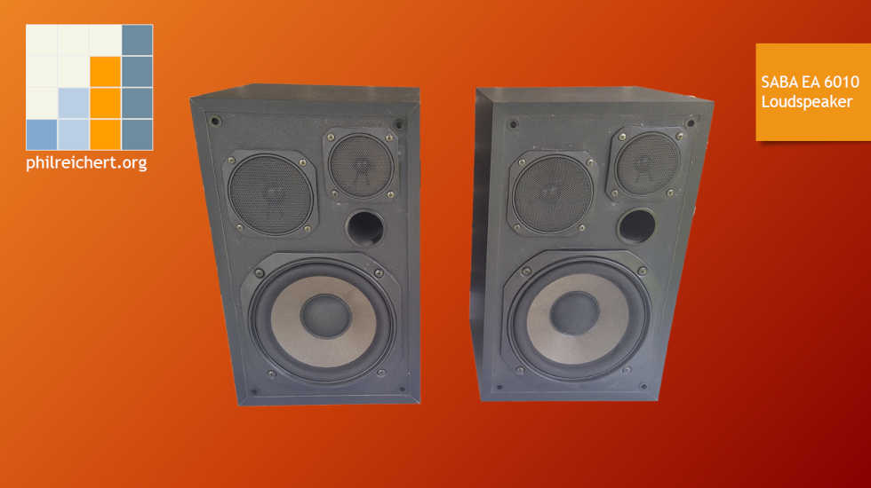 SABA EA 6010 loudspeaker - front view with dust covers off