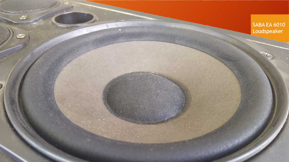 SABA EA 6010 loudspeaker - close-up of the 8 inch woofer