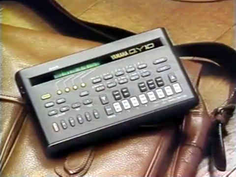 Yamaha QY10 leather handbag