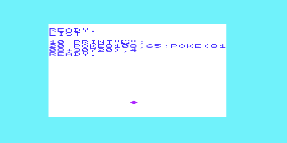 Commodore VIC20 graphics tutorial