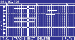 Akai MPC5000 Screenshot sequencer