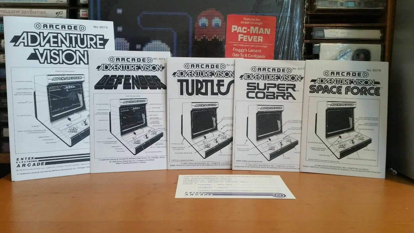 ENTEX ADVENTURE VISION REPRODUCTION INSTRUCTIONS