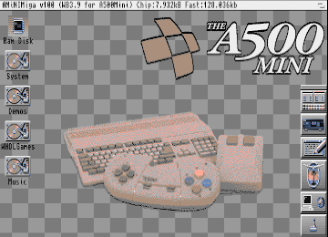 A500 Mini workbench screen
