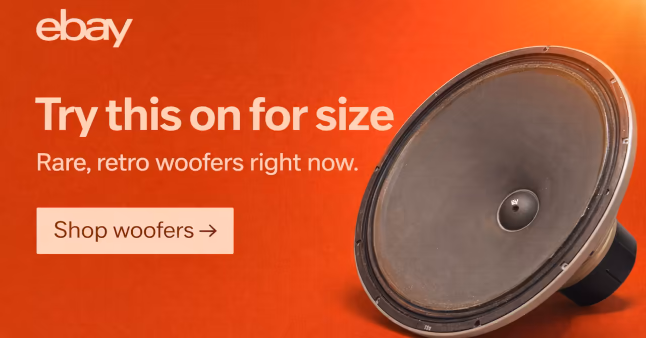 Colour banner showing the Electro-Voice 30 inch woofer for sale