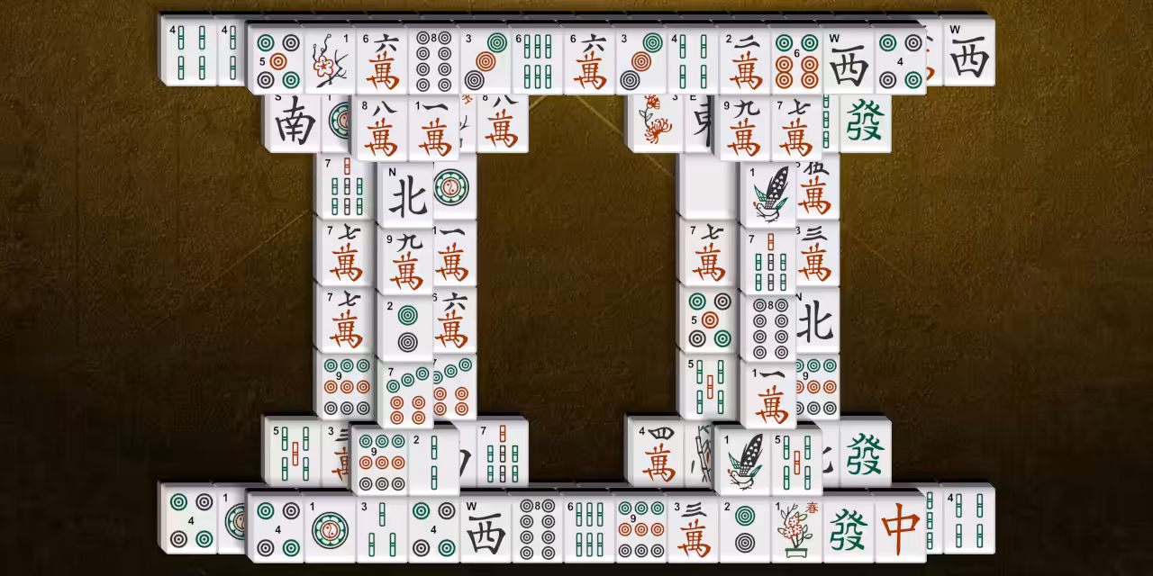 KDE KMahjongg game screenshot