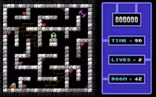 Screenshot from EyedBall for the Commodore 64.