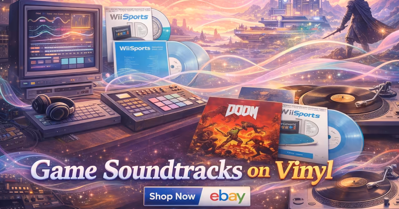 eBay listings for game soundtracks on vinyl records
