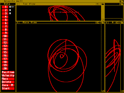 Amiga Fred Fish 250 Gravity Well screenshot