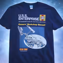 Star Trek Haynes USS Enterprise Owners Workshop Manual tshirt