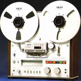 AKAI GX-625 reel-to-reel tape deck marketing.